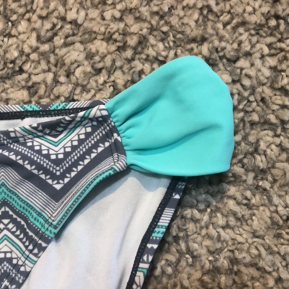 O’Rageous Turquoise/Gray Bikini Bottom Size XL - Picture 2 of 5